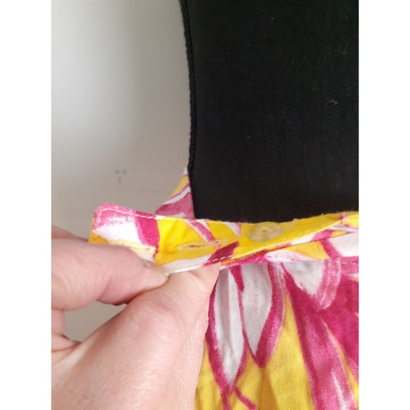Lovers + Friends Mini Wrap Skirt Sz S Tropical Yellow Pink SOLD ON EBAY - Picture 5 of 9